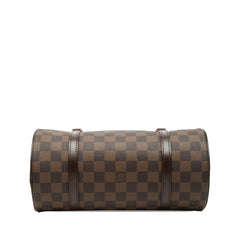 ルイ ヴィトン ダミエ パピヨン26 ハンドバッグ N51304 ブラウン PVC レザー レディース LOUIS VUITTON 【中古】