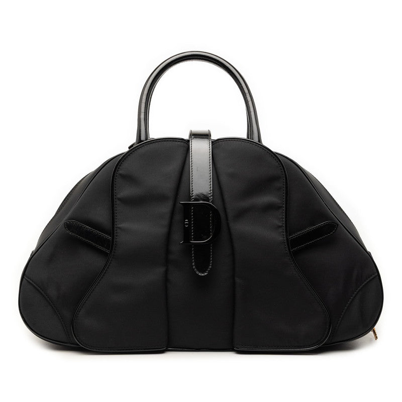 ディオール ハンドバッグ ネイビー ナイロン パテントレザー レディース Dior 【中古】