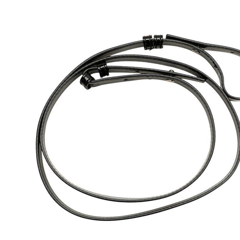 バレンシアガ ビストロXS ショルダーバッグ バスケットバッグ 2WAY 671342 ブラック パテントレザー レディース BALENCIAGA 【中古】