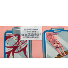 エルメス ツイリー エルメス ストーリー Hermès Story スカーフ ピンク マルチカラー シルク レディース HERMES 中古