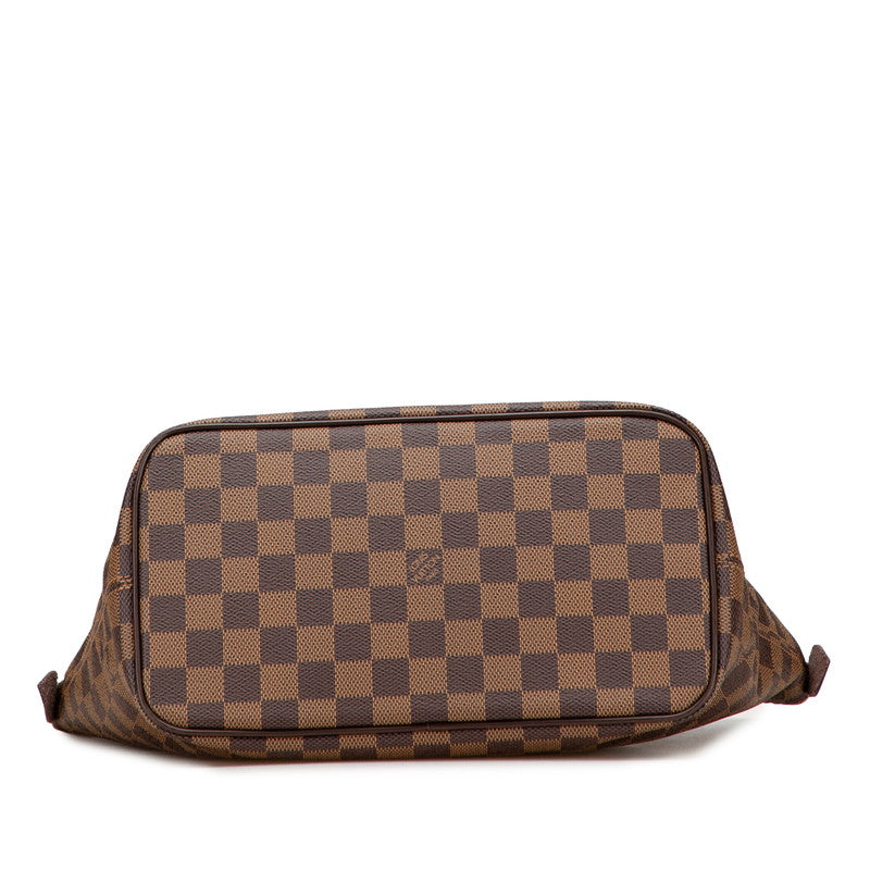 ルイ ヴィトン ダミエ サレヤPM ハンドバッグ トートバッグ N51183 ブラウン PVC レザー レディース LOUIS VUITTON 【中古】