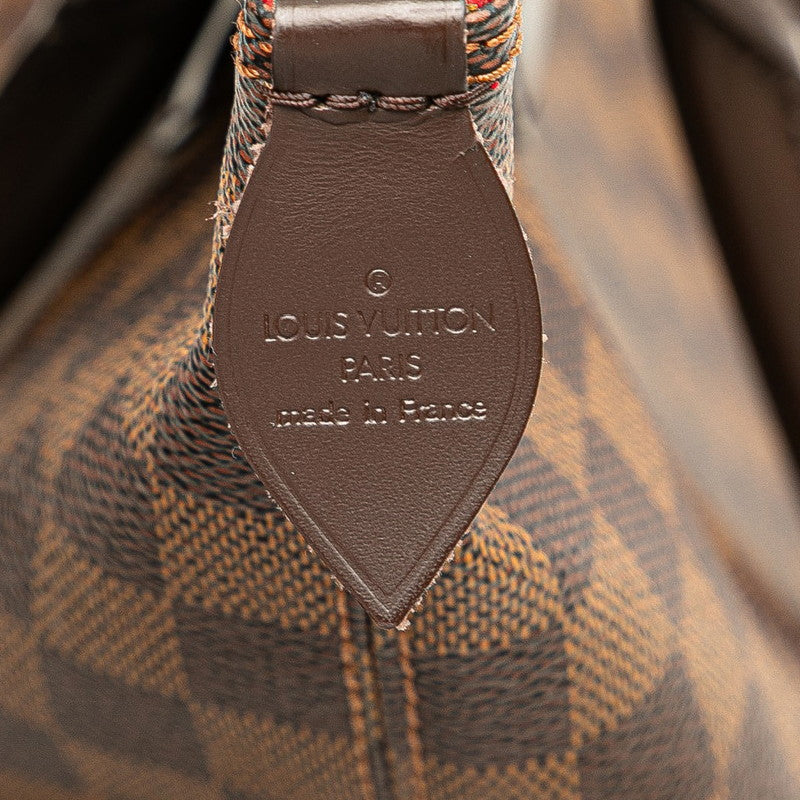 ルイ ヴィトン ダミエ サレヤPM ハンドバッグ トートバッグ N51183 ブラウン PVC レザー レディース LOUIS VUITTON 【中古】