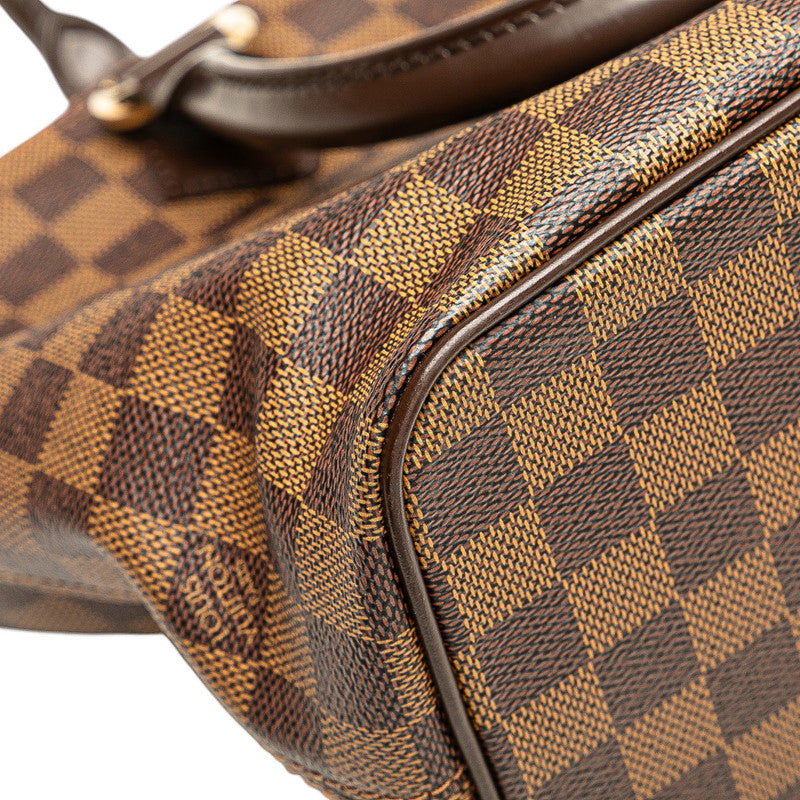 ルイ ヴィトン ダミエ サレヤPM ハンドバッグ トートバッグ N51183 ブラウン PVC レザー レディース LOUIS VUITTON 【中古】