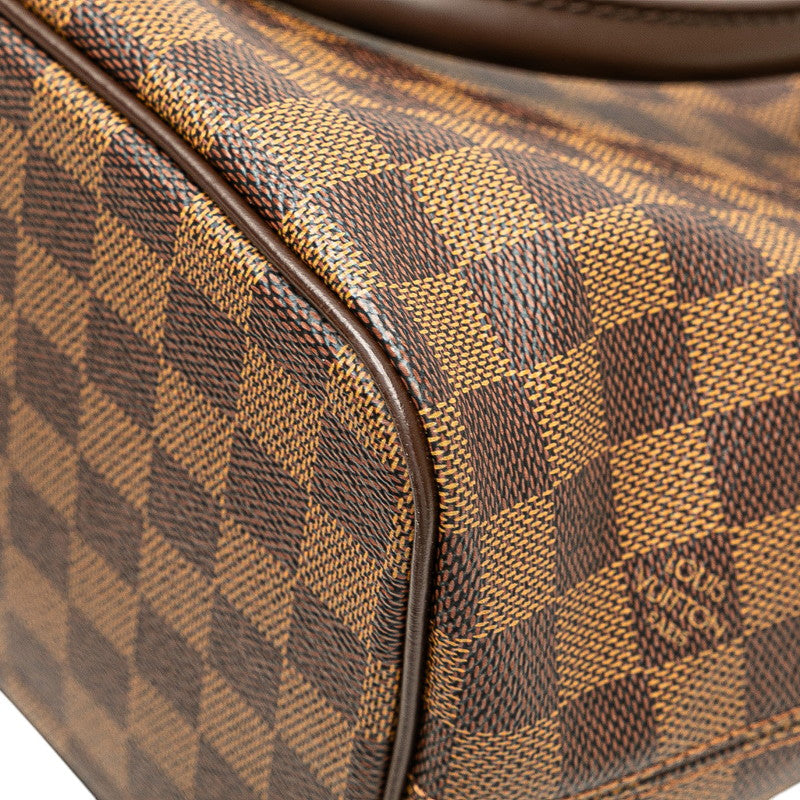 ルイ ヴィトン ダミエ サレヤPM ハンドバッグ トートバッグ N51183 ブラウン PVC レザー レディース LOUIS VUITTON 【中古】