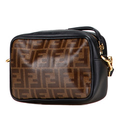 フェンディ ズッカ キャム カメラバッグ 斜め掛け ショルダーバッグ 8BS019 ブラウン ブラック PVC レディース FENDI 【中古】