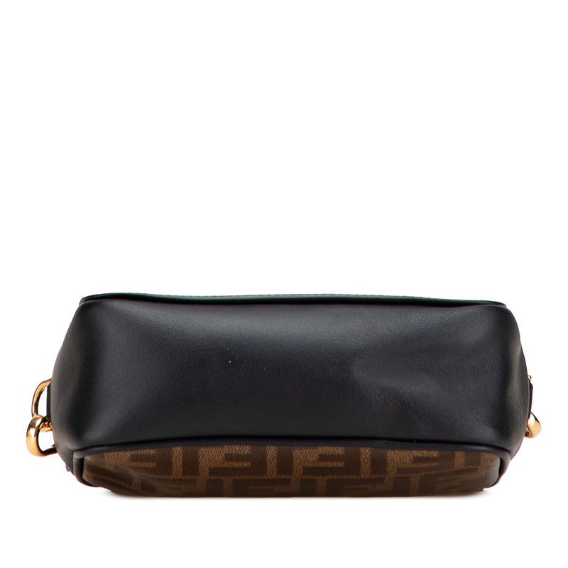 フェンディ ズッカ キャム カメラバッグ 斜め掛け ショルダーバッグ 8BS019 ブラウン ブラック PVC レディース FENDI 【中古】