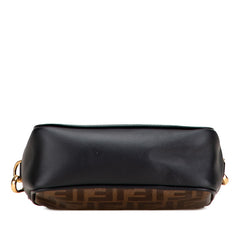 フェンディ ズッカ キャム カメラバッグ 斜め掛け ショルダーバッグ 8BS019 ブラウン ブラック PVC レディース FENDI 【中古】