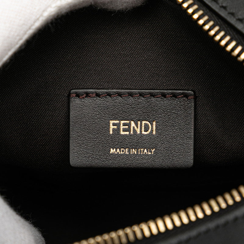 フェンディ ズッカ キャム カメラバッグ 斜め掛け ショルダーバッグ 8BS019 ブラウン ブラック PVC レディース FENDI 【中古】