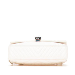 ブルガリ セルペンティ ショルダーバッグ ボディバッグ 2WAY ホワイト アイボリー レザー レディース BVLGARI 【中古】