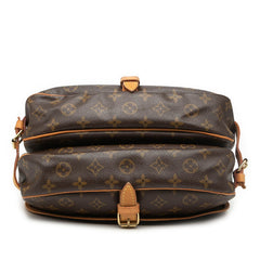 ルイ ヴィトン モノグラム ソミュール30 斜め掛け ショルダーバッグ M42256 ブラウン PVC レザー レディース LOUIS VUITTON 【中古】
