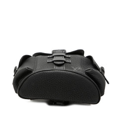 ルイ ヴィトン クリストファーXS ボディバッグ 斜め掛け ショルダーバッグ M58495 ブラック トリヨンレザー レディース LOUIS VUITTON 中古