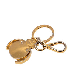 プラダ てんとう虫 モチーフ キーホルダー チャーム ゴールド メッキ エナメル レディース PRADA 【中古】