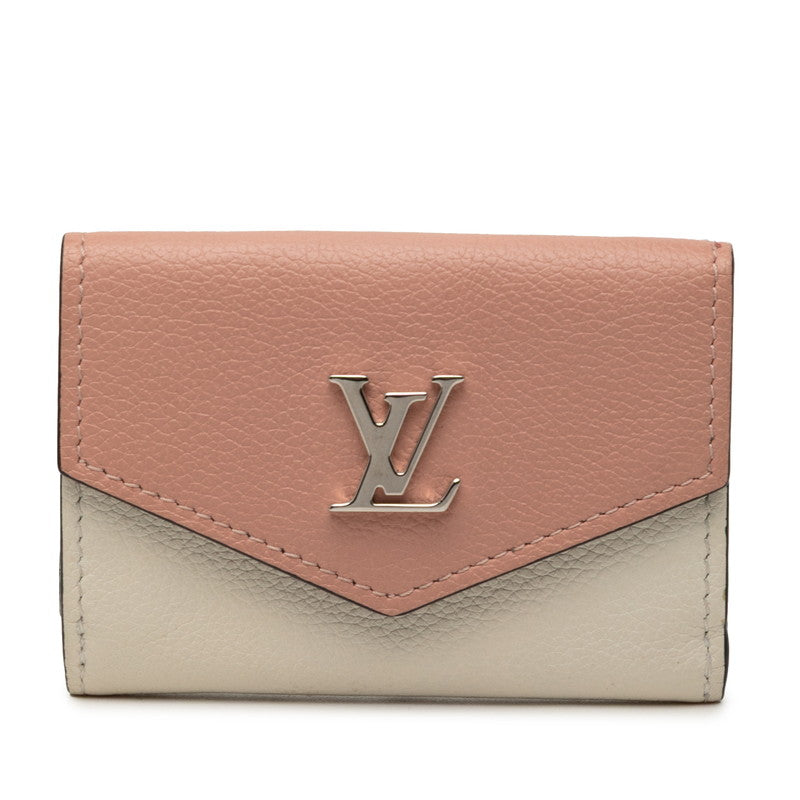 ルイ ヴィトン ポルトフォイユ ロックミニ 三つ折り財布 M63978 ピンク レザー レディース LOUIS VUITTON 【中古】
