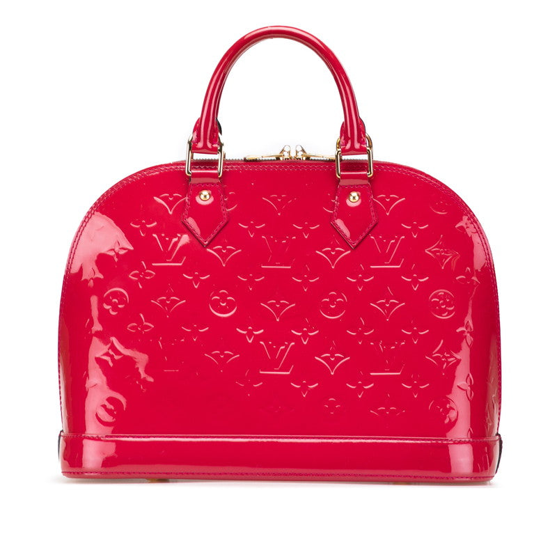 ルイ ヴィトン モノグラム ヴェルニ アルマPM ハンドバッグ M91693 ルージュグルナディーヌ パテントレザー レディース LOUIS VUITTON 【中古】