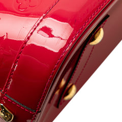 ルイ ヴィトン モノグラム ヴェルニ アルマPM ハンドバッグ M91693 ルージュグルナディーヌ パテントレザー レディース LOUIS VUITTON 【中古】