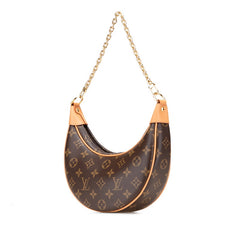 ルイ ヴィトン モノグラム ループ ショルダーバッグ ハンドバッグ 2WAY M81098 ブラウン PVC レザー レディース LOUIS VUITTON 【中古】