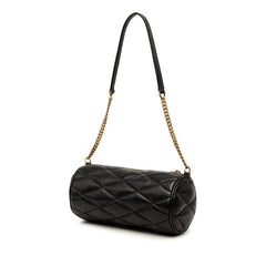 サンローラン サド ミニチューブバッグ チェーン ハンドバッグ 699703 ブラック ゴールド レザー レディース SAINT LAURENT 中古
