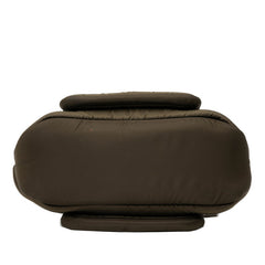 プラダ 三角ロゴプレート トートバッグ ショルダーバッグ 2WAY カーキ グリーン ナイロン レザー レディース PRADA 【中古】