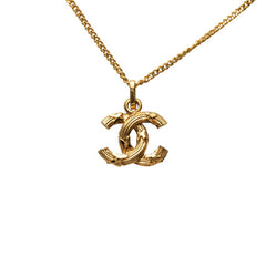 シャネル ココマーク ネックレス ゴールド メッキ レディース CHANEL 【中古】