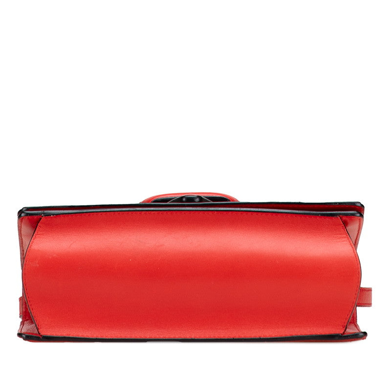 ロエベ バルセロナ 斜め掛け ショルダーバッグ レッド レザー レディース LOEWE 【中古】