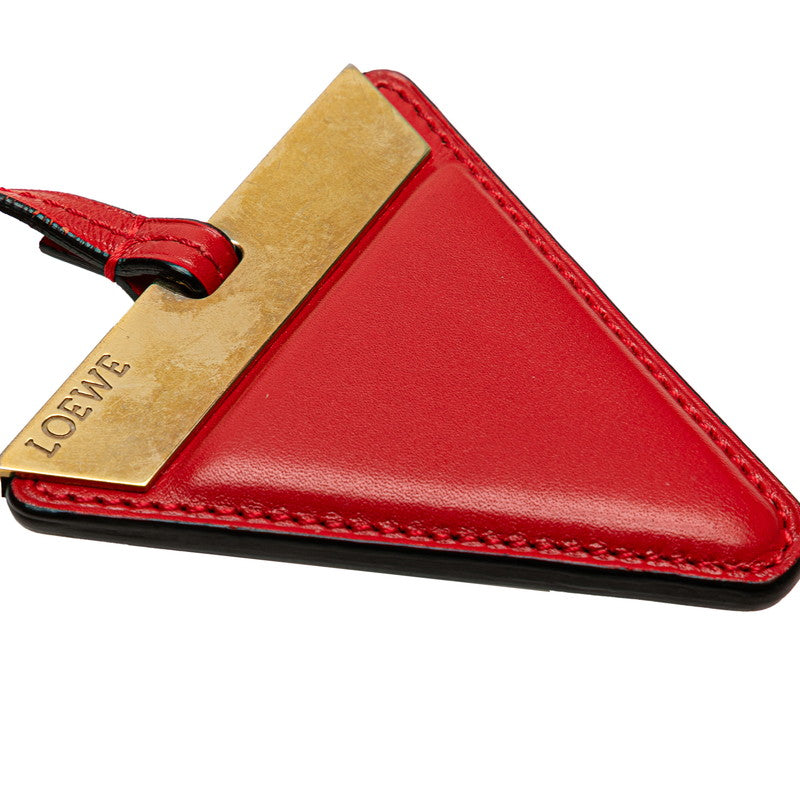 ロエベ バルセロナ 斜め掛け ショルダーバッグ レッド レザー レディース LOEWE 【中古】