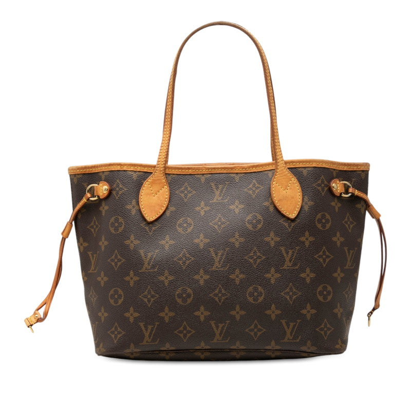ルイ ヴィトン モノグラム ネヴァーフルPM ハンドバッグ トートバッグ M40155 ブラウン PVC レザー レディース LOUIS VUITTON 【中古】