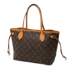 ルイ ヴィトン モノグラム ネヴァーフルPM ハンドバッグ トートバッグ M40155 ブラウン PVC レザー レディース LOUIS VUITTON 【中古】