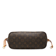 ルイ ヴィトン モノグラム ネヴァーフルPM ハンドバッグ トートバッグ M40155 ブラウン PVC レザー レディース LOUIS VUITTON 【中古】