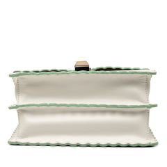 フェンディ ミニキャナイ ハンドバッグ ショルダーバッグ 2WAY 8M0381 ホワイト レザー レディース FENDI 【中古】