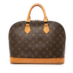 ルイ ヴィトン モノグラム アルマPM ハンドバッグ M51130 ブラウン PVC レザー レディース LOUIS VUITTON 【中古】