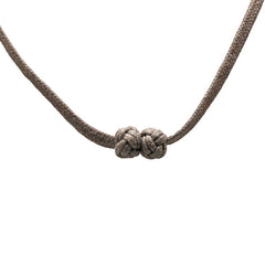 エルメス トンキン ネックレス オレンジ ブラウン バッファローホーン ラッカー レディース HERMES 【中古】