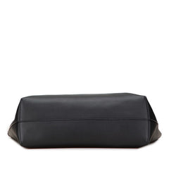 フェンディ ロゴ トートバッグ 7VA610 ブラック レザー レディース FENDI 【中古】