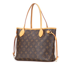 ルイ ヴィトン モノグラム ネヴァーフルPM ハンドバッグ トートバッグ M40155 ブラウン PVC レザー レディース LOUIS VUITTON 【中古】