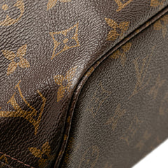 ルイ ヴィトン モノグラム ネヴァーフルPM ハンドバッグ トートバッグ M40155 ブラウン PVC レザー レディース LOUIS VUITTON 【中古】