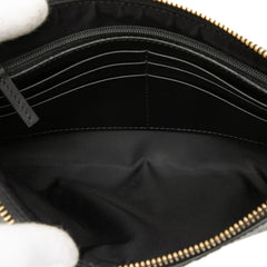 グッチ グッチシマ チェーン ショルダーバッグ リストウォレット 428449 ブラック レザー レディース GUCCI 中古