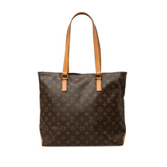 ルイ ヴィトン モノグラム カバメゾ ショルダーバッグ トートバッグ M51151 ブラウン PVC レザー レディース LOUIS VUITTON 中古