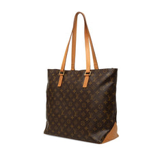 ルイ ヴィトン モノグラム カバメゾ ショルダーバッグ トートバッグ M51151 ブラウン PVC レザー レディース LOUIS VUITTON 中古