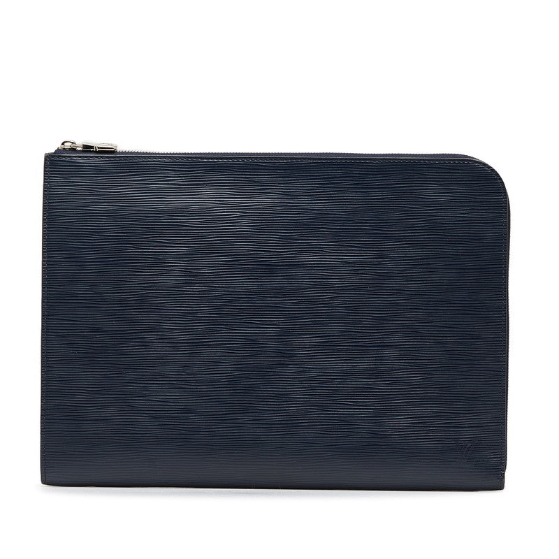 ルイ ヴィトン エピ ポシェットジュールGM クラッチバッグ セカンドバッグ M64154 ブルーマリーヌ ネイビー メンズ LOUIS VUITTON 【中古】