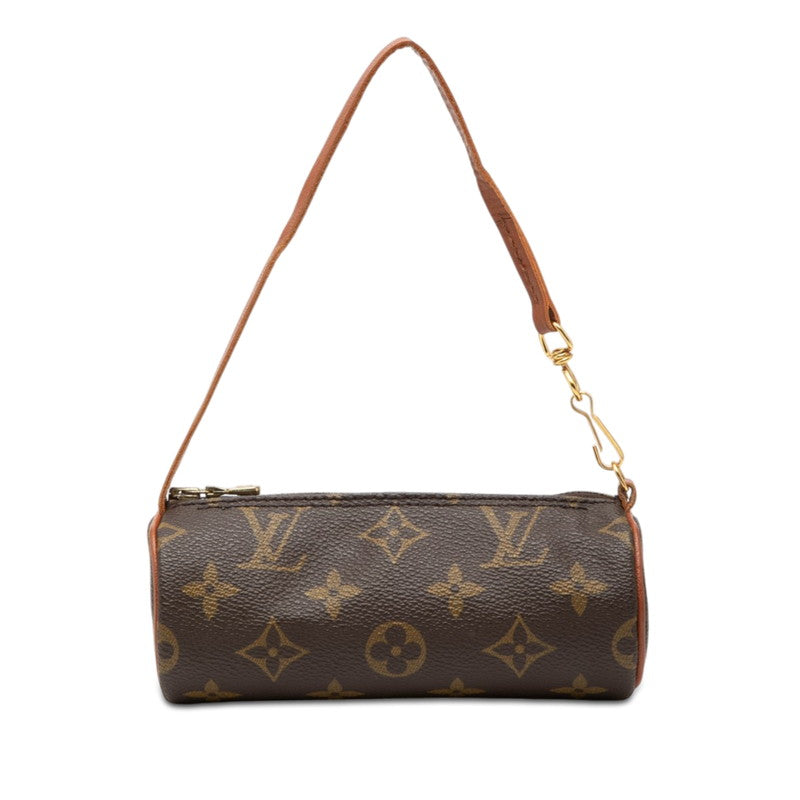 ルイ ヴィトン モノグラム パピヨン付属品 ミニハンドバッグ ポーチ ブラウン PVC レザー レディース LOUIS VUITTON 【中古】
