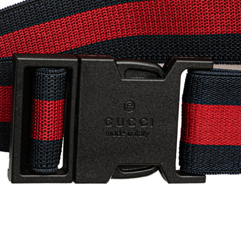 グッチ チルドレンズ GGロゴ 星 スター ウエストバッグ ボディバッグ 502095 レッド キャンバス レザー レディース GUCCI 【中古】