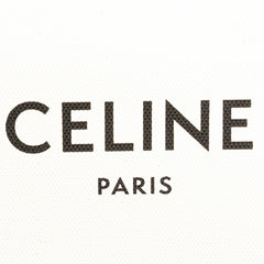 セリーヌ バーティカル カバ スモール トートバッグ ショルダーバッグ 2WAY ナチュラル タン キャンバス レザー レディース CELINE 【中古】
