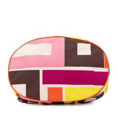 エルメス サックマリーン レシーフ ショルダーバッグ マルチカラー ヴァーミリオン キャンバス レディース HERMES 【中古】