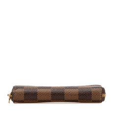 ルイ ヴィトン ダミエ ジッピー コイン パース コインケース 小銭入れ N63070 ブラウン PVC レディース LOUIS VUITTON 【中古】