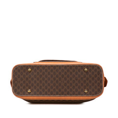 セリーヌ マカダム ハンドバッグ ブラウン PVC レザー レディース CELINE 【中古】