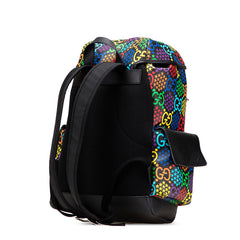 グッチ GGサイケデリック ラージ リュック バックパック 598140 マルチカラー PVC レザー メンズ GUCCI 【中古】