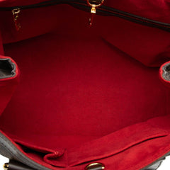 ルイ ヴィトン ダミエ ハムステッドPM ハンドバッグ トートバッグ N51205 ブラウン PVC レザー レディース LOUIS VUITTON 【中古】