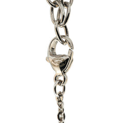シャネル ココマーク ミラーボール ネックレス シルバー ブラック メタル レディース CHANEL 【中古】