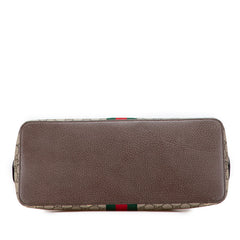 グッチ オフィディア GGスプリーム ハンドバッグ ショルダーバッグ 2WAY 524533 ベージュ ブラウン PVC レザー レディース GUCCI 【中古】