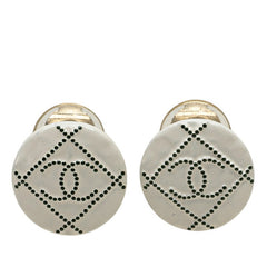 シャネル ココマーク イヤリング ホワイト メタル レディース CHANEL 【中古】