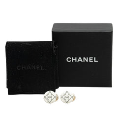 シャネル ココマーク イヤリング ホワイト メタル レディース CHANEL 【中古】